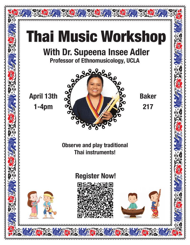 Thai music workshop poster